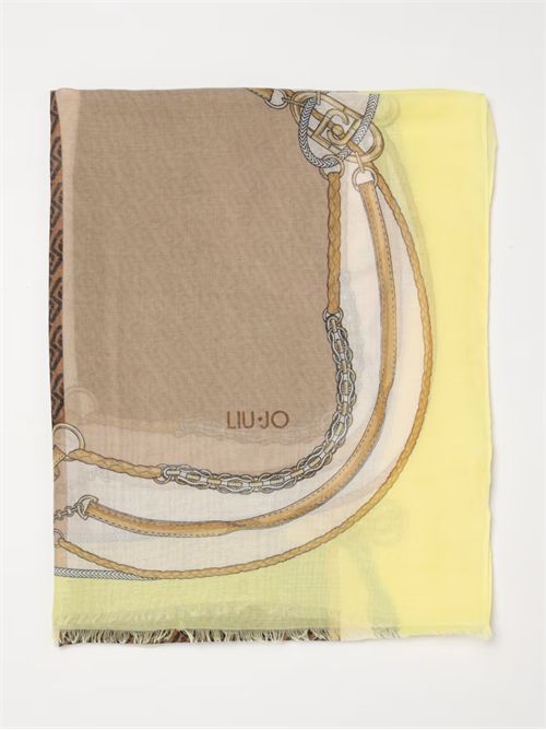 Stola Liu Jo in poliestere con monogram LJ all over LIU JO | 2A6052T2745/40636